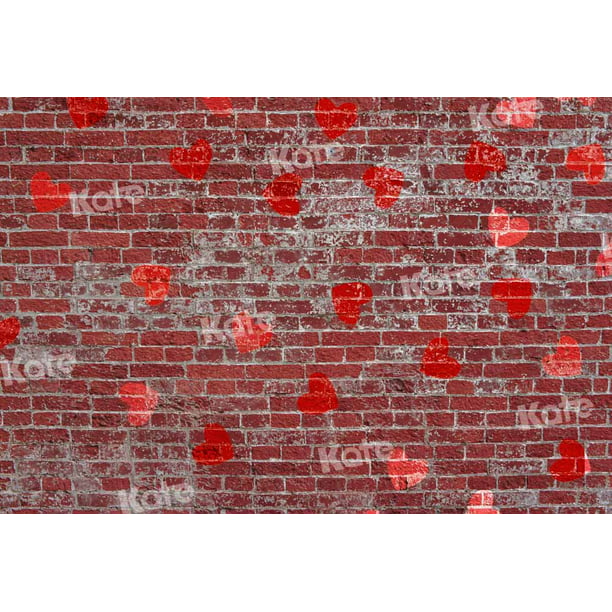 Kate 20x10ft Red Brick Wall Photography Backdrops Aged Weathered Brick Texture Background Photo 